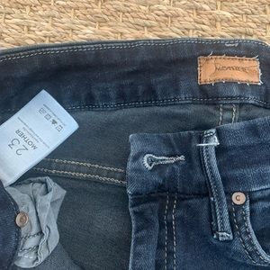 Size 23 skinny Mother Jeans Ankle length.  Dark wash